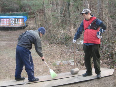 �����W���[�s����ɑ|����������ˎ�